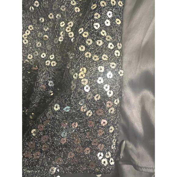 Tahari Arthur S Levine Sequin Tank Top 8 Sparkle Bachelorette Wedding Party Glam - Picture 6 of 6